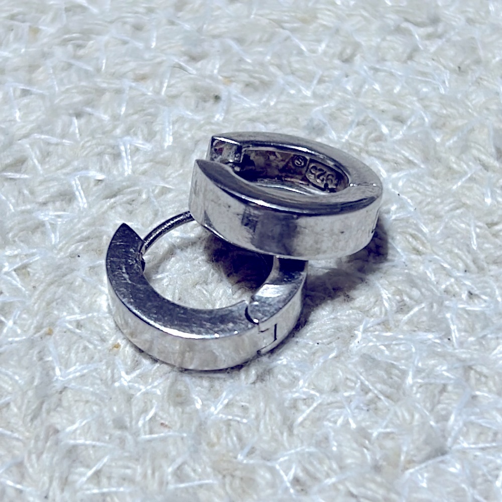 925 Sterling Silver Hoops - image 7